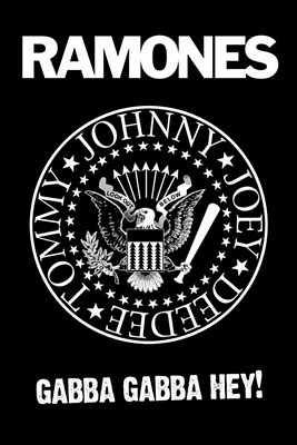 Ramones Gabba Gabba Hey Poster 24in x 36in - The Blacklight Zone