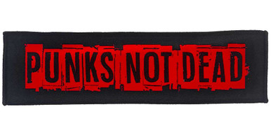 Punks Not Dead - Woven Patch - Super Strip - 8