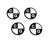 CG Stickers  4 pc's