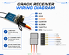 Receiver Micro 6Ch DSMX/DSM2 CRACK PRO 2.4Ghz Spectrum w/ Diversity Antenna