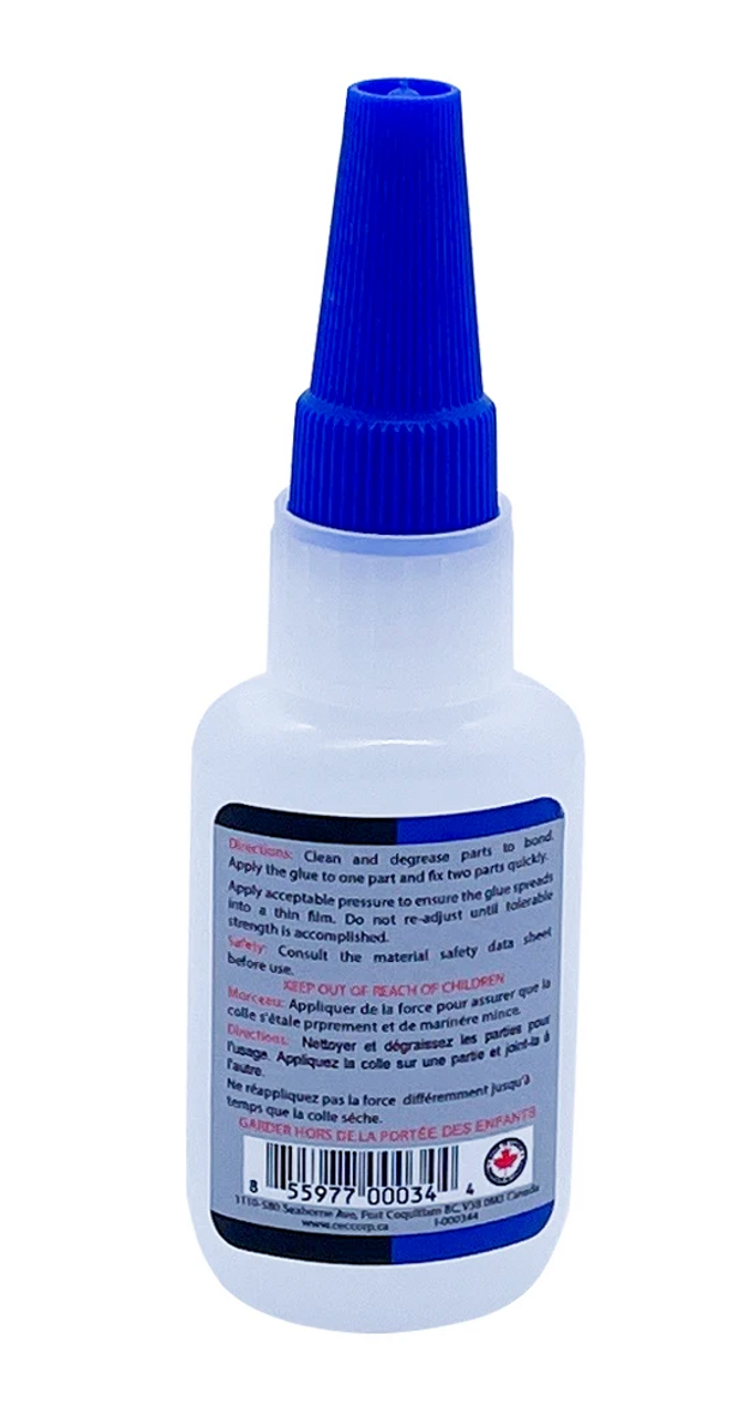 Metal Bonding Cyanoacrylate Super Glue Adhesive - 110 CPS (Medium Thick) / 1 Ounce Bottle / Single Bottle