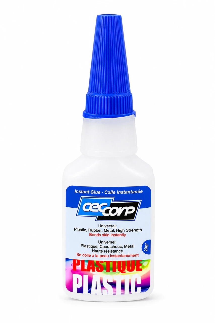 CEC CORP - Instant Plastic CA Glue  1 oz  