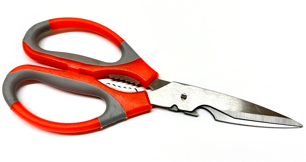 Multi-functional Red Handle Stainless Steel Scissor - Perfect For