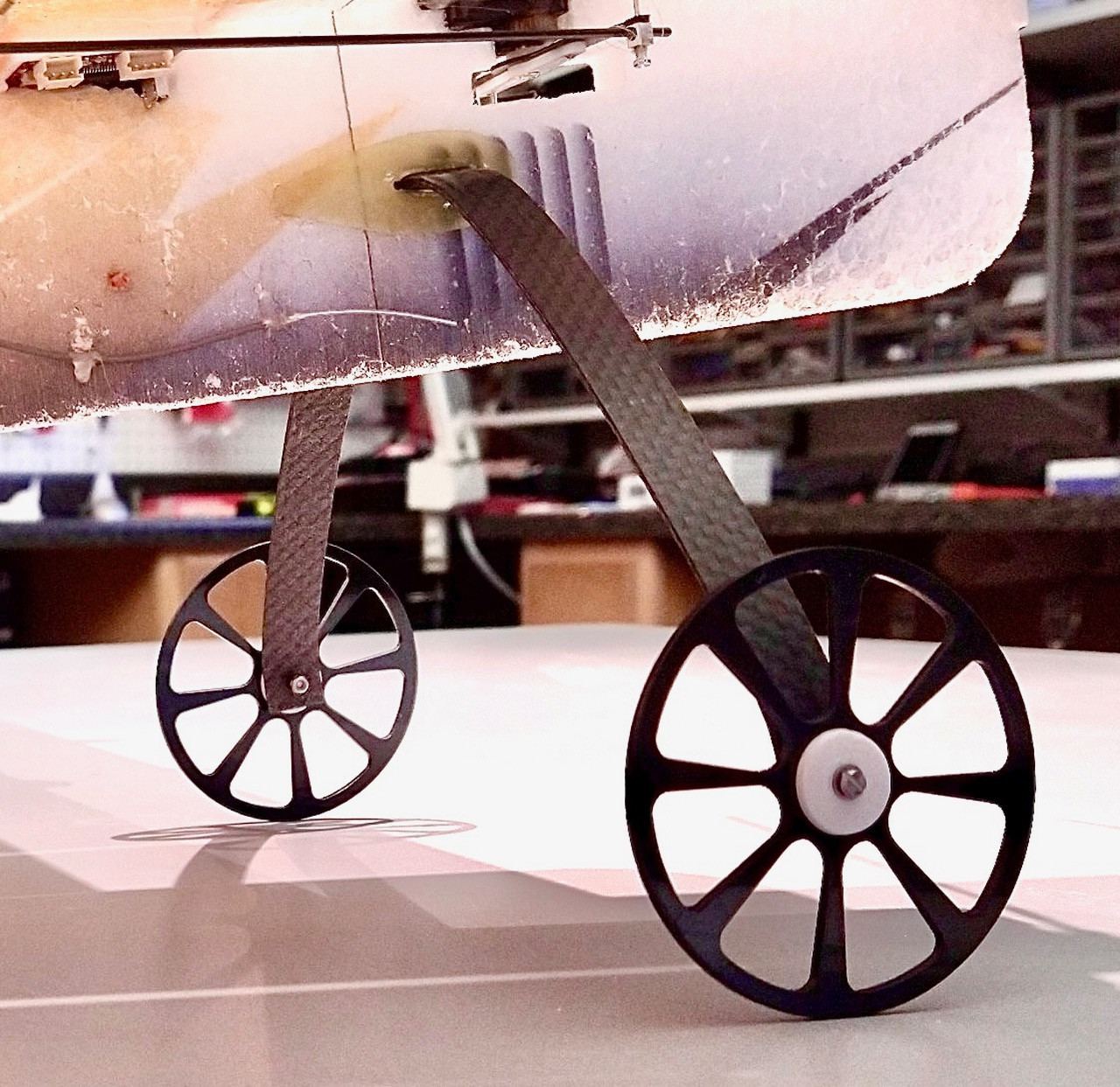 65mm Training Wheels & Tail Skid kit  20"-35" Models