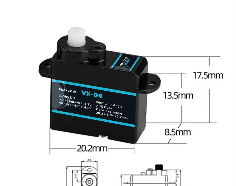 Vertex - VX-D4  4g Digital Sub Micro Servo