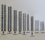 Mirco Drill Set .5-3mm (25 piece setup) w/ hand drill chuck