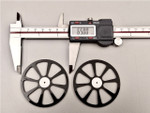 65mm Training Wheels & Tail Skid kit  20"-35" Models