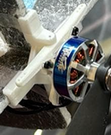 Hacker Model Parts - Vectoring Motor Mount - White 4MM