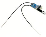 Receiver Micro 6Ch DSMX/DSM2 CRACK PRO 2.4Ghz Spectrum w/ Diversity Antenna