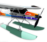 HM 47" Fun Master/Master Stick - Float Kit w/ Rudder Control Assembly