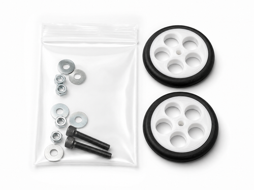 40mm 3D Printed HD Outdoor  Grass Wheel (2 pc w/ axle hardware)