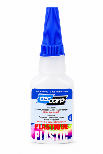 CEC CORP - Instant Plastic CA Glue  1 oz  