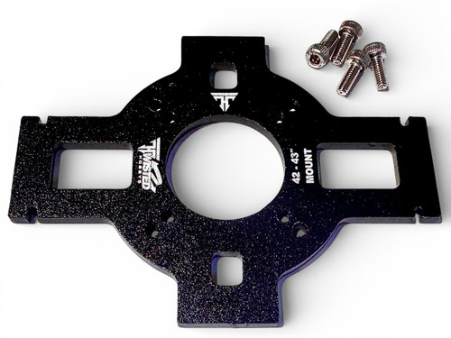 TMW 42-43" Veloxity/Edge/CY XL & Laser XL Alum Motor Mount -Black -