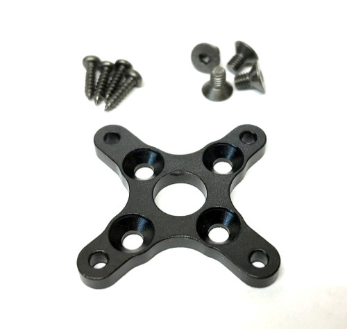 Motor Mount- Quad rear mount to airplane flange adapter kit -Alum