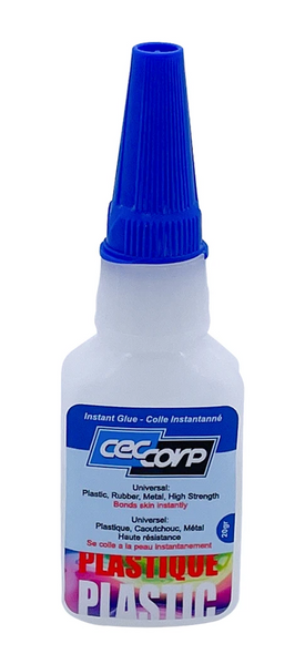 CEC CORP - Instant Plastic CA Glue  1 oz  