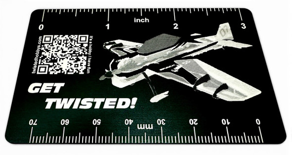 Alum Reference Measuring Guide Card w/ Protective Pouch 