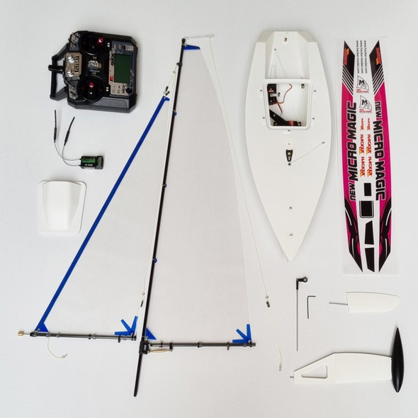 Hacker Models 21"Micro Magic Sailboa  RTR+  w/ Servos + 6ch Radio
