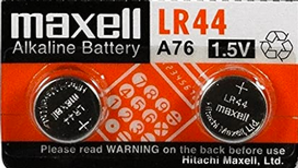 1.5v Maxell Alkaline Battery LR44 A75 (2 package)