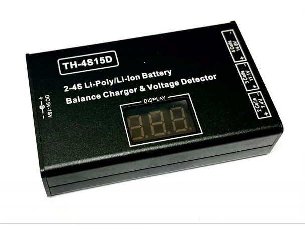 TH-4S15D 2-4s Lipo battery charger 30W 1.5A. With Dual USB charging option