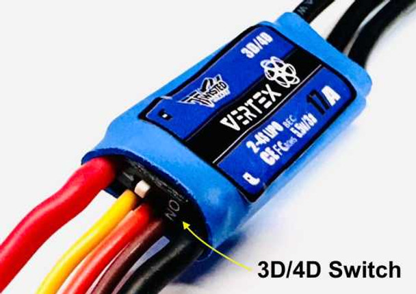 Vertex 3D/4D ESC 17A Reversible (Switchable) Vertex 3D/4D ESC 17A Reversible (Switchable)