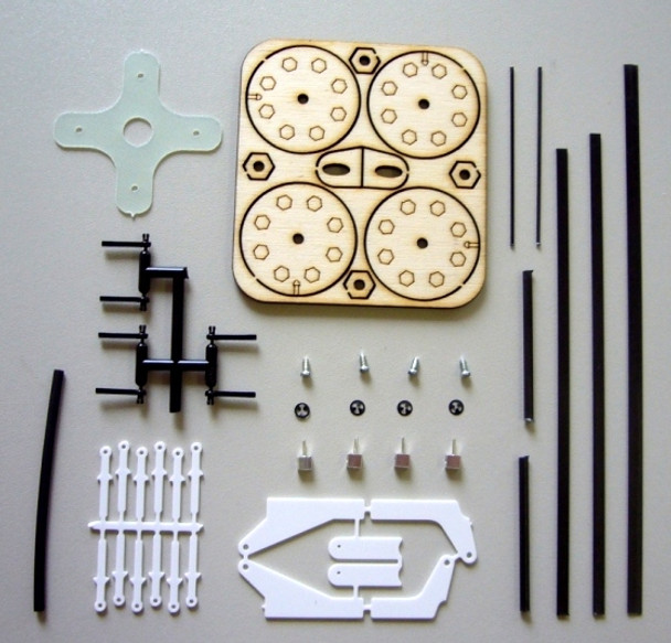 RcFactory Parts - 35" Beaver Hardware bag (NO WHEELS)