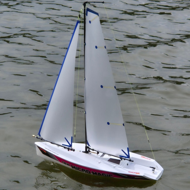 Hacker Models 21"Micro Magic Sailboa  RTR+  w/ Servos + 6ch Radio
