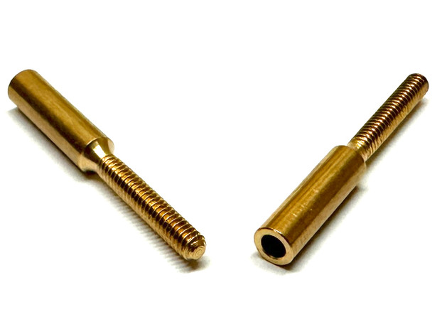 RcF Control MP-JET Rod Connectors - Large Brass w/ Threaded End (2 pc's)