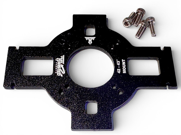 TMW 42-43" Veloxity/Edge/CY XL & Laser XL Alum Motor Mount -Black -