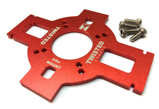 TMW 42-43" Veloxity/Edge/CY & CP XL Alum Motor Mount - RED -