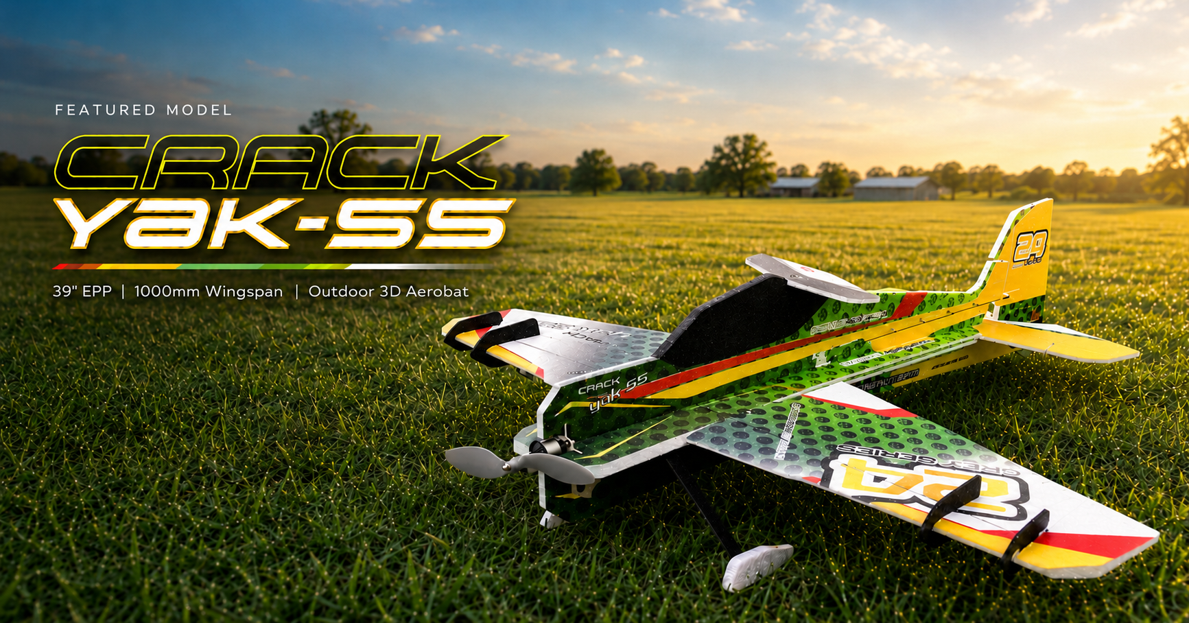 Twisted Hobbys Crack Yak-55 39-inch EPP outdoor 3D aerobatic aircraft