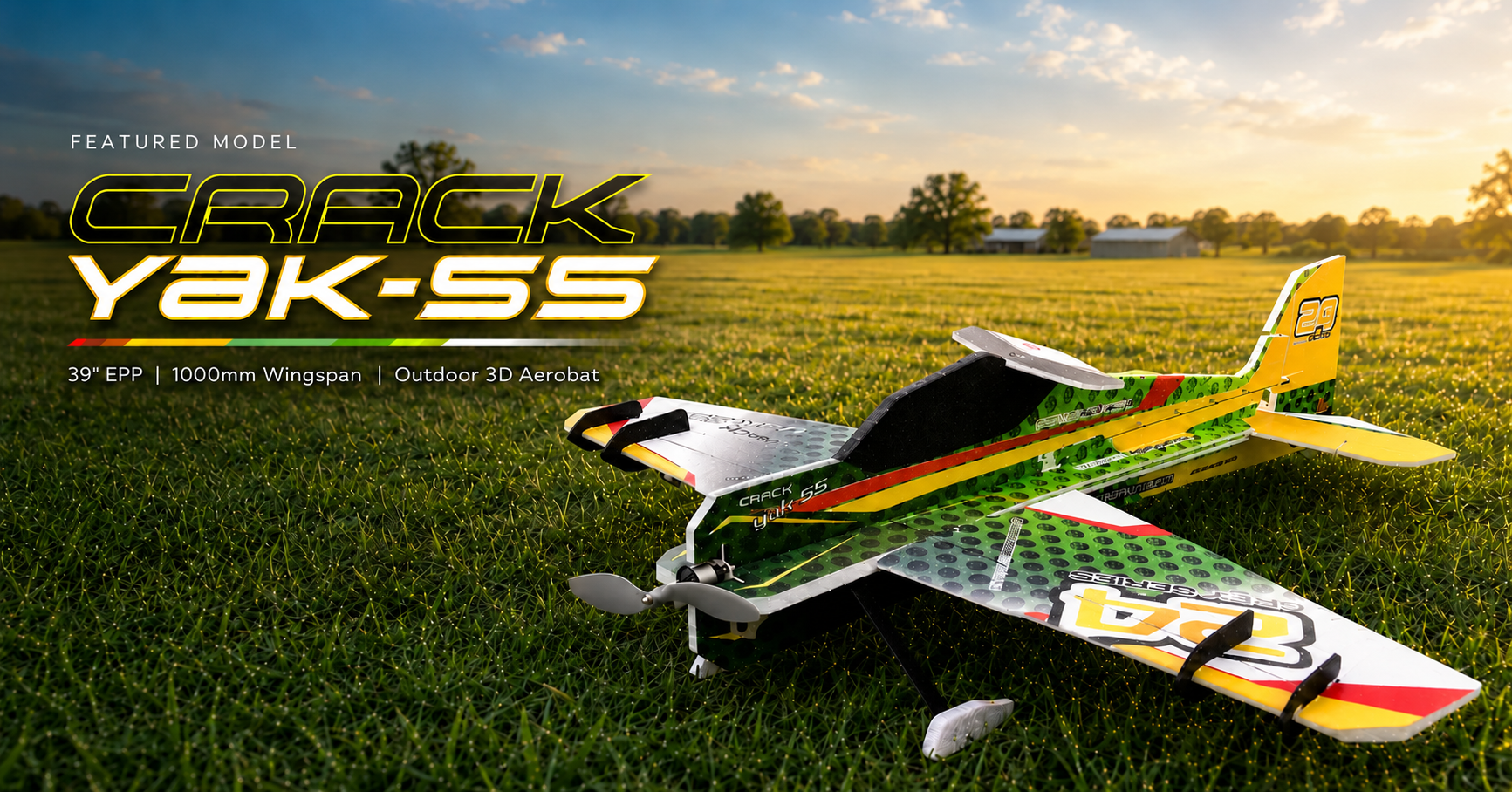 Twisted Hobbys Crack Yak-55 39-inch EPP outdoor 3D aerobatic aircraft