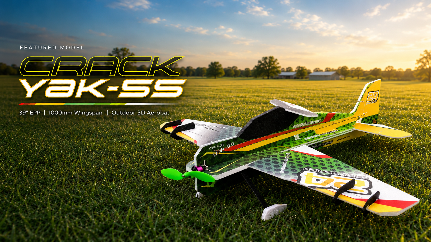 Twisted Hobbys Crack Yak-55 39-inch EPP outdoor 3D aerobatic aircraft