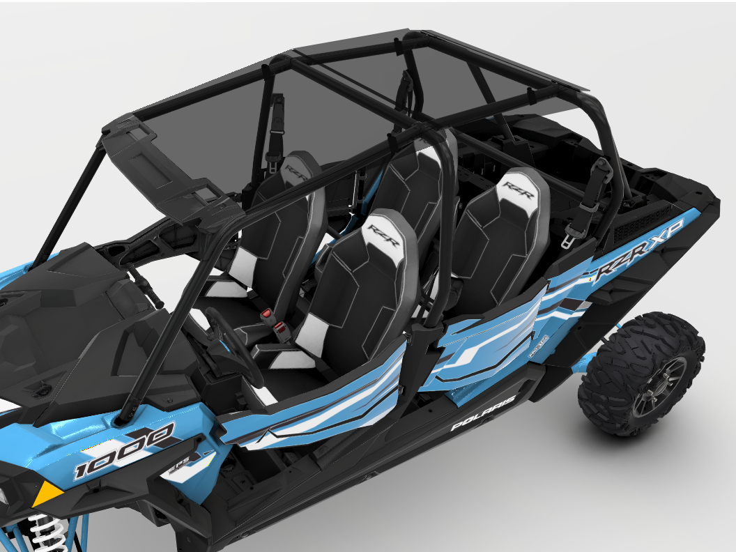 Polaris RZR 4 900/1000 Tinted Poly Hard Roof Spike Powersports
