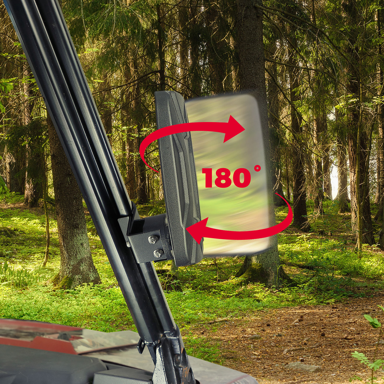 SCM Side View Mirrors for Pro-Fit Roll Cages (1 pair)