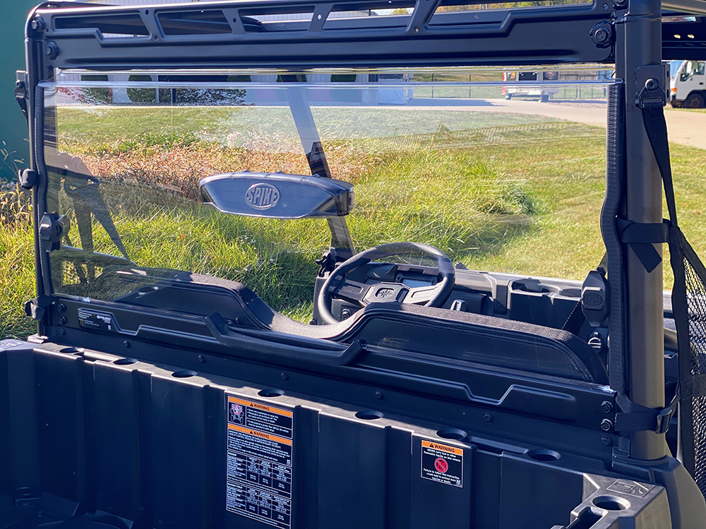 Polaris Ranger Mid-Size Rear Vented Windshield - Spike Powersports