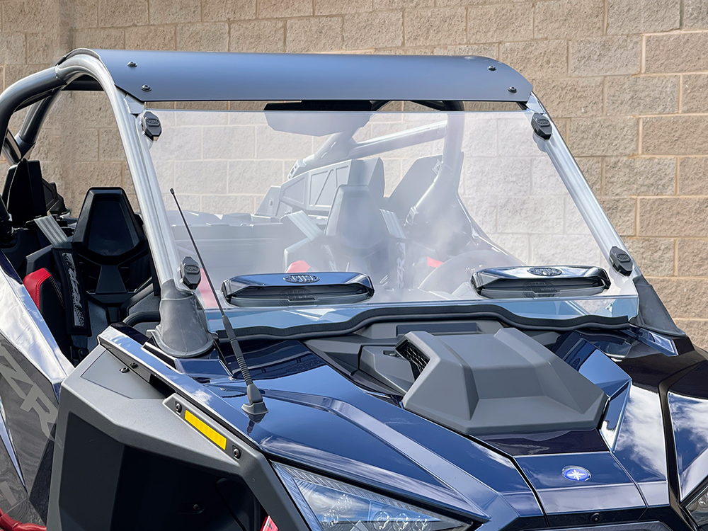 POLARIS PRO-R Dual Vented Front Windshield-HC - Spike Powersports
