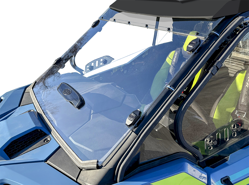 POLAR - matt Polaris RZR XP 1000/Turbo Full Tilting Windshield - Spike