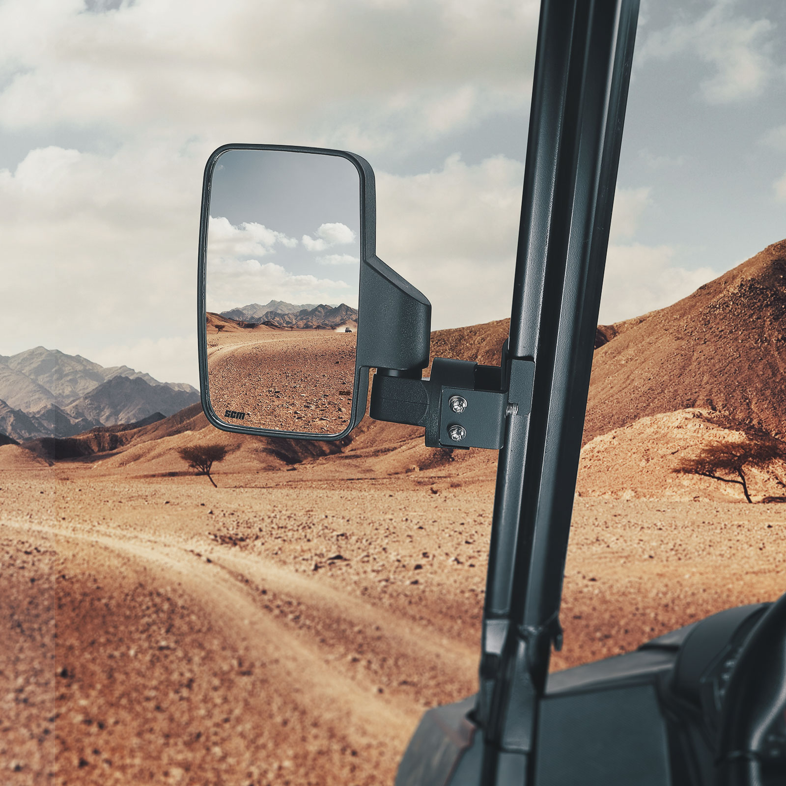 SCM Side View Mirrors for Pro-Fit Roll Cages (1 pair)