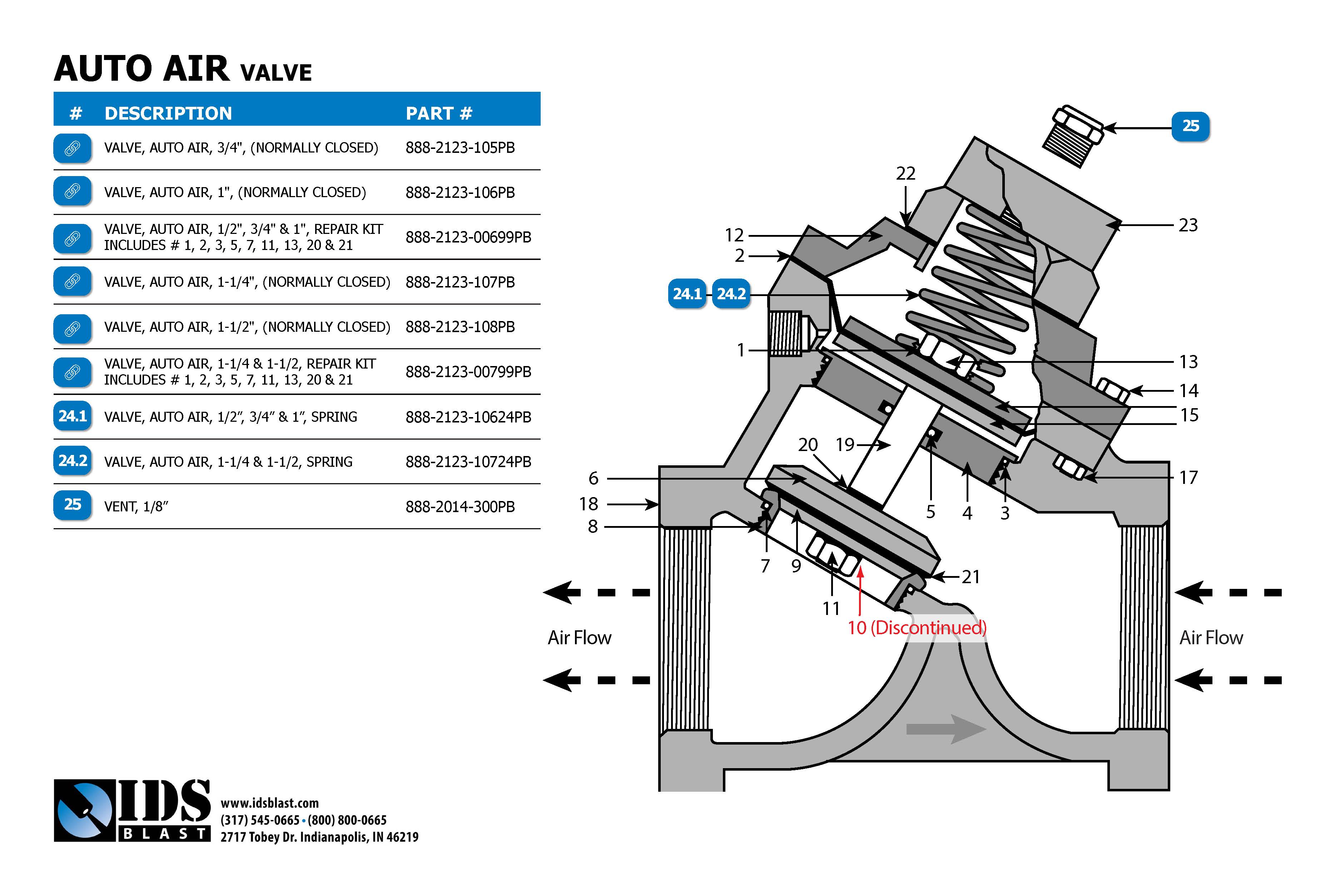 AUTOAIRVALVELD Line Drawning