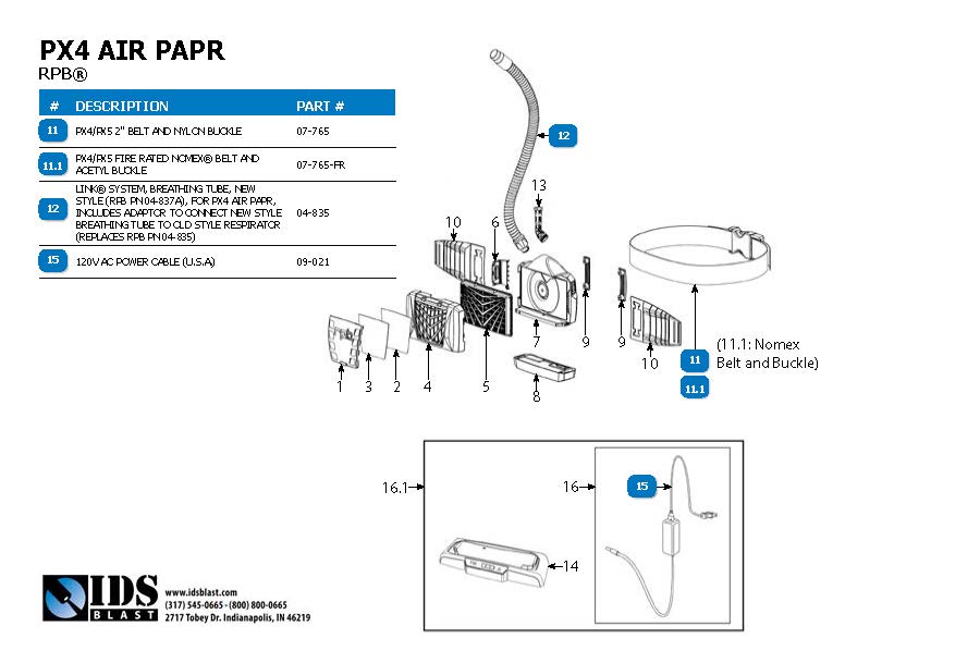 PX4PAPR_LD Line Drawning