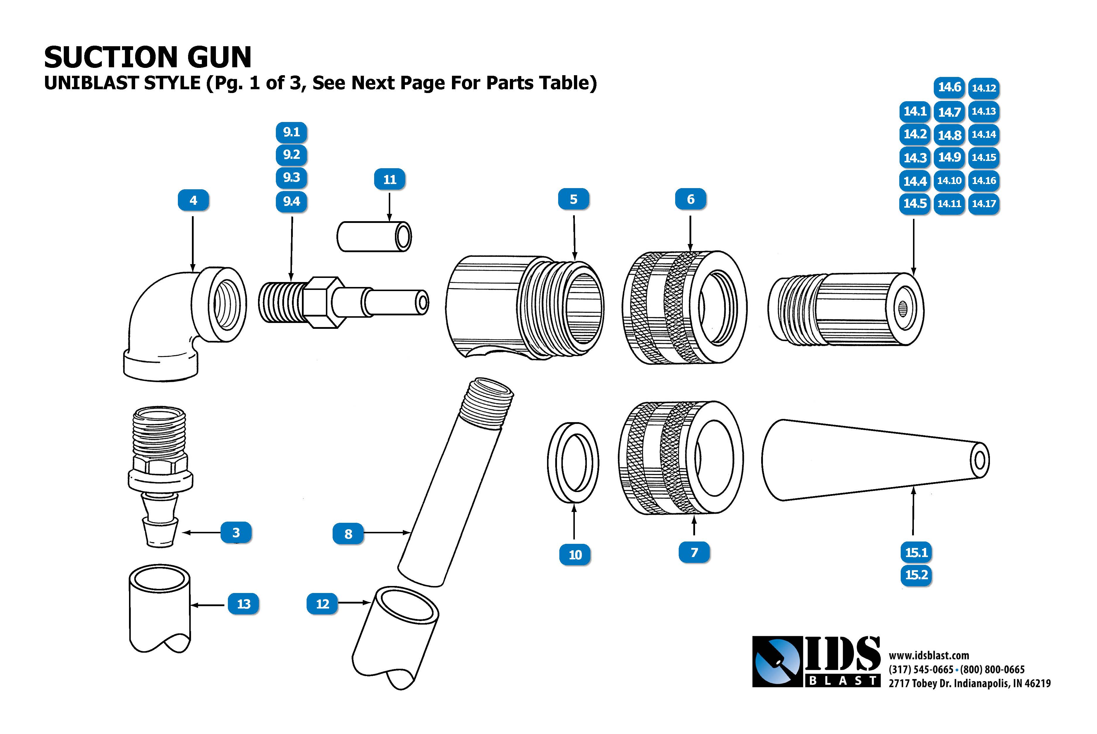 UNI_GUN_LD Line Drawning