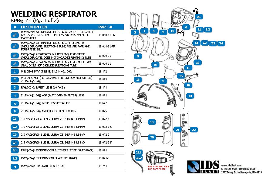 Z4-Respirator-LD Line Drawning