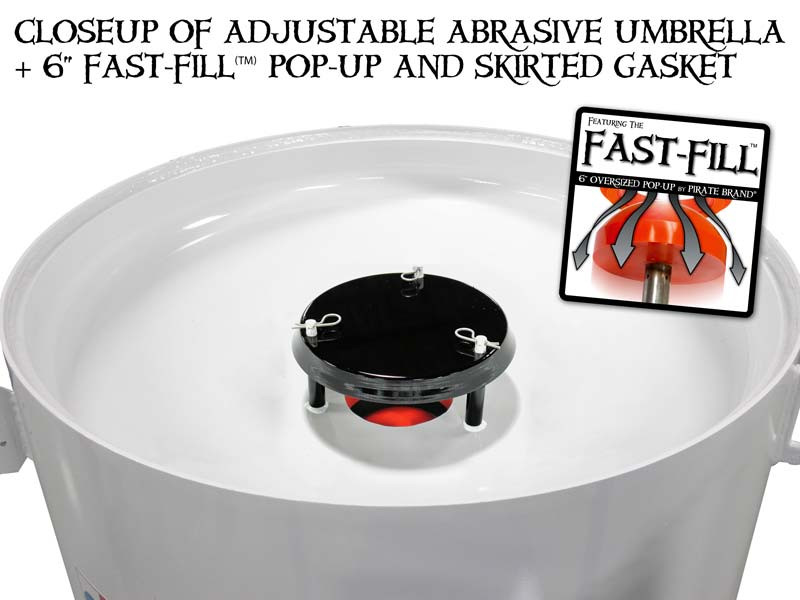 BLAST POT, STATIONARY, 20.0 CU FT, 2 OUTLET, ELECTRIC, BIG GUN