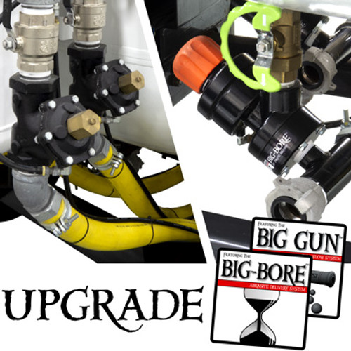 BIG-BORE / BIG GUN UPGRADE KIT, 4-OUTLET SPH BULK ABRASIVE BLASTERS (FACTORY INSTALLED)