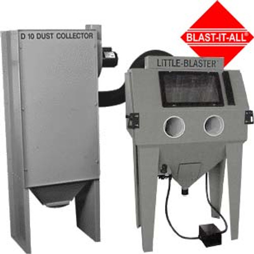 4024 LITTLE-BLASTER™ SERIES SUCTION BLAST CABINET, W/ 400 CFM RECLAIMER  D10-400 DUST COLLECTOR