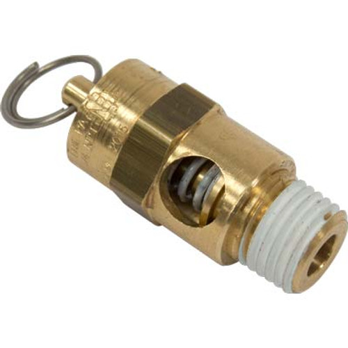 VALVE, PRESS RELIEF, 125 PSI, 1/4" NPT