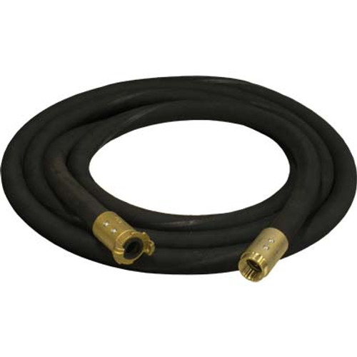 1" BLAST HOSE ASSEMBLY : (10') BLACK BLAST HOSE, (1) BRASS QUICK COUPLER  (1) BRASS NOZZLE HOLDER