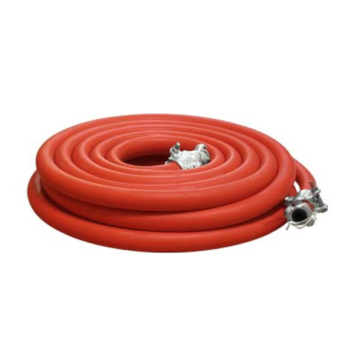 1" AIR HOSE ASSEMBLY (RED) W/COUPLINGS, INCLUDES (25') 112-0100, (2) UH-100  (2) BC-075C