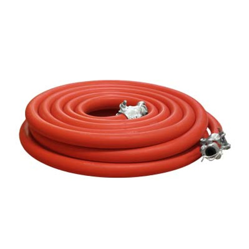 1" AIR HOSE ASSEMBLY (RED) W/COUPLINGS, INCLUDES (50') 112-0100, (2) UH-100  (2) BC-075C