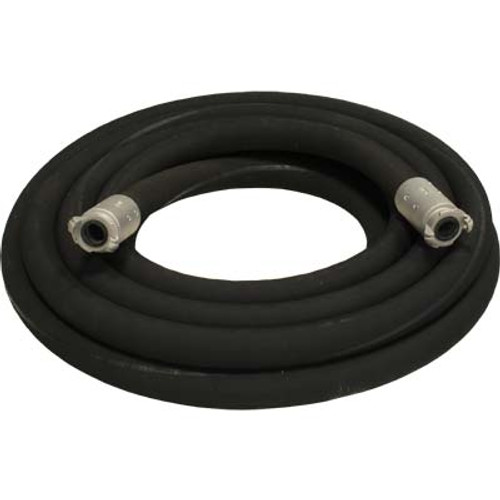 1-1/2" BLAST HOSE EXTENSION ASSEMBLY : (50') BLACK BLAST HOSE  (2) ALUMINUM QUICK COUPLERS